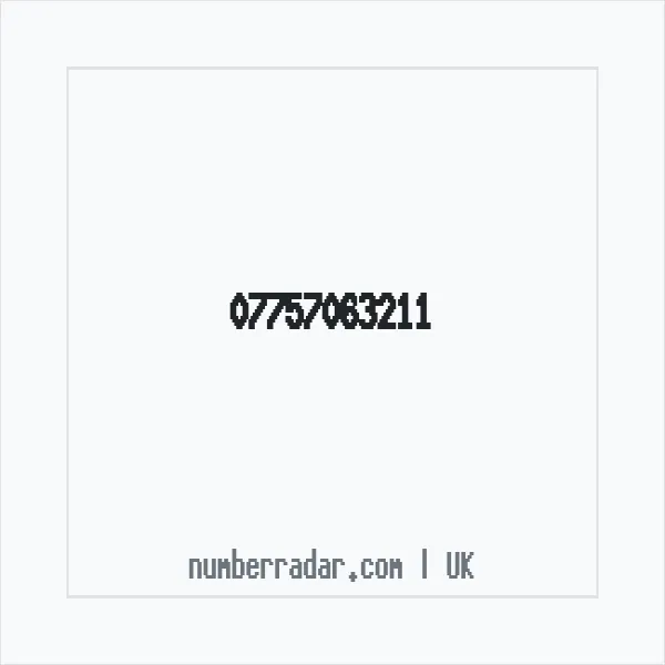 Reverse number check for +44 7757 063211 — who called me?
