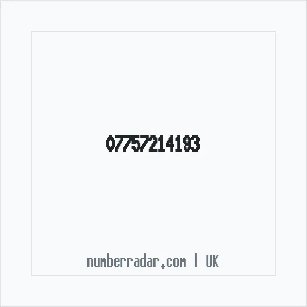 Reverse number check for +44 7757 214193 — who called me?