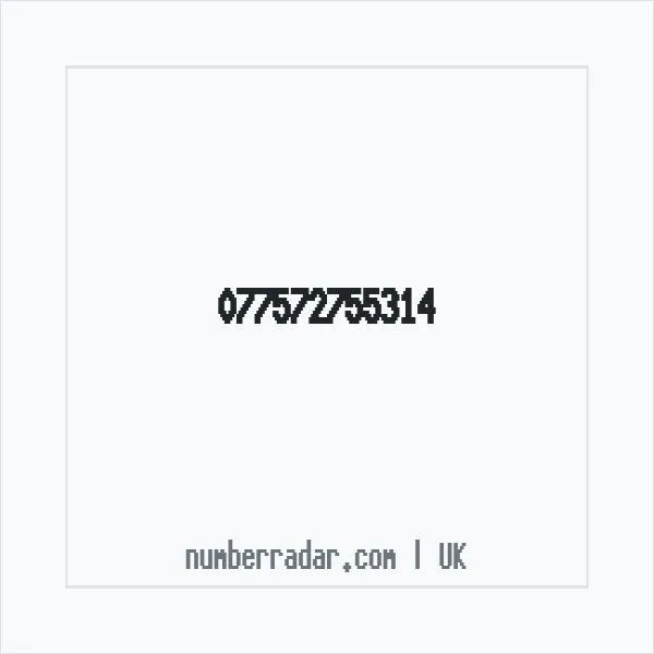 Reverse number check for +44 (7757) 275-531 — who called me?