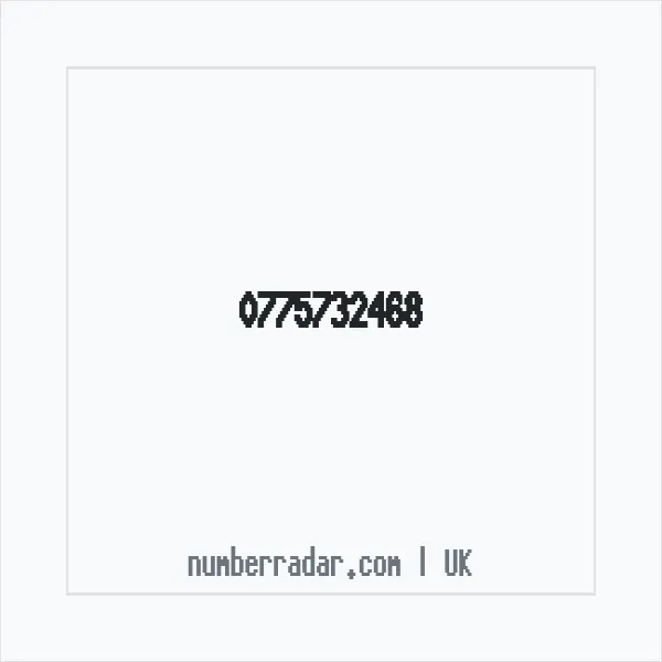 Reverse number check for +44 775732468 — who called me?