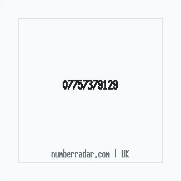 Reverse number check for +44 7757 379129 — who called me?