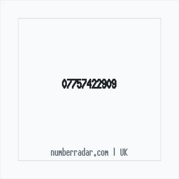 Reverse number check for +44 7757 422909 — who called me?