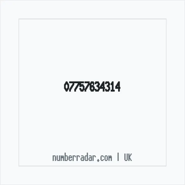 Reverse number check for +44 7757 634314 — who called me?