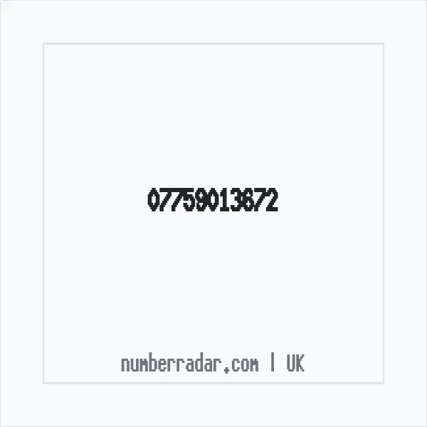 Reverse number check for +44 7759 013672 — who called me?