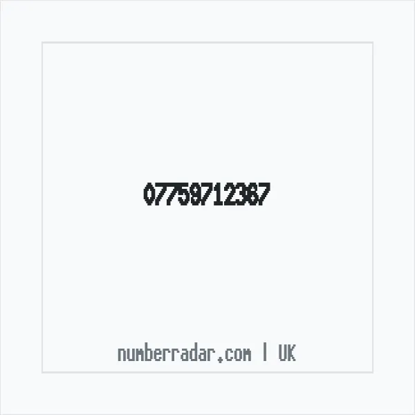 Reverse number check for +44 7759 712367 — who called me?