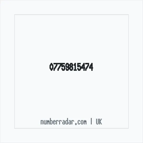 Reverse number check for +44 7759 815474 — who called me?
