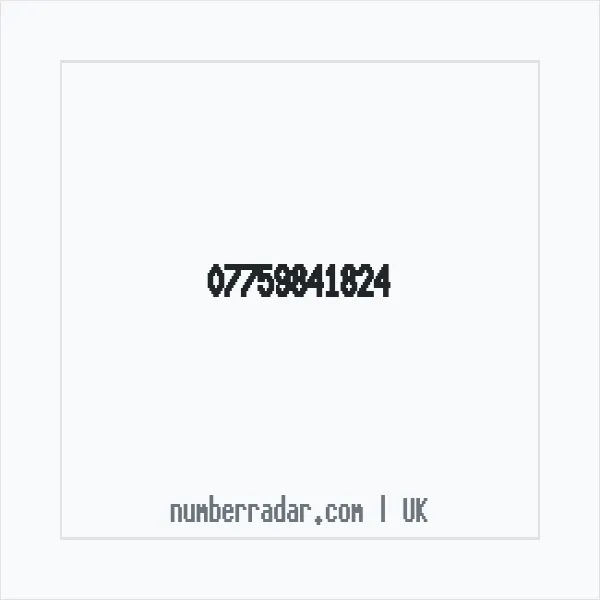 Reverse number check for +44 7759 841824 — who called me?