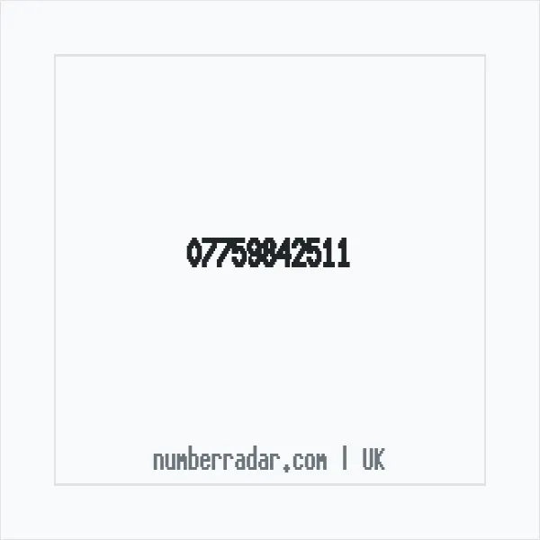Reverse number check for +44 7759 842511 — who called me?
