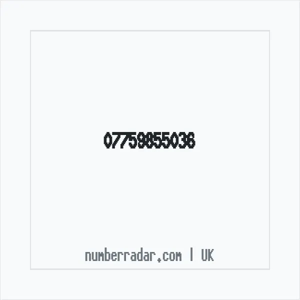 Reverse number check for +44 7759 855036 — who called me?