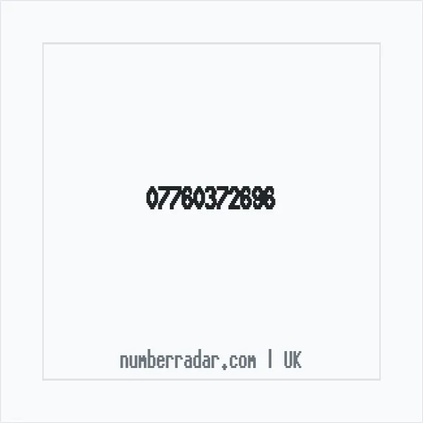 Reverse number check for +44 7760 372696 — who called me?
