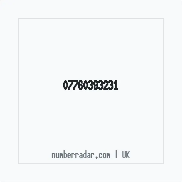 Reverse number check for +44 7760 393231 — who called me?