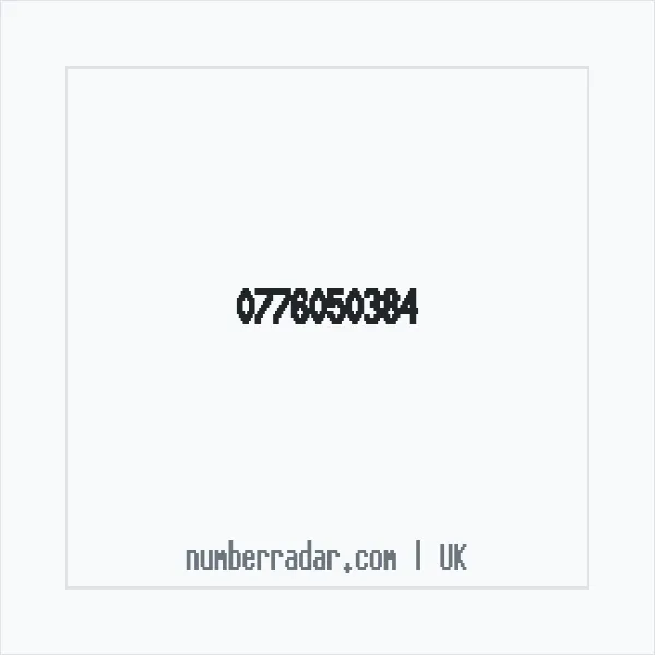 Reverse number check for +44 776050384 — who called me?