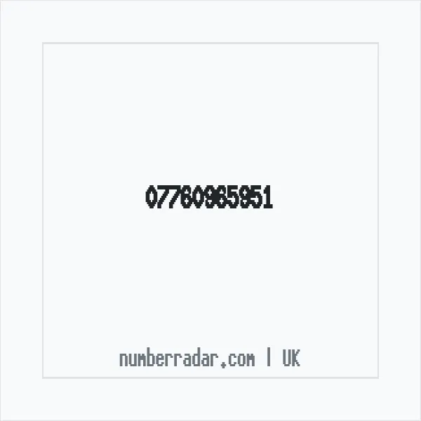Reverse number check for +44 7760 965951 — who called me?