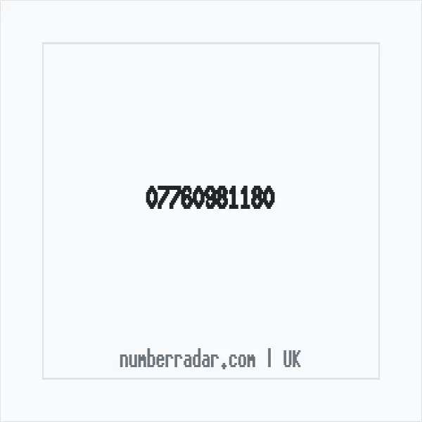 Reverse number check for +44 7760 981180 — who called me?