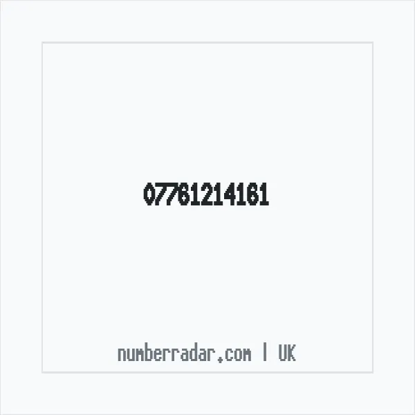 Reverse number check for +44 7761 214161 — who called me?