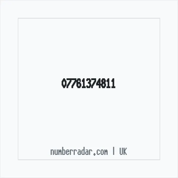 Reverse number check for +44 7761 374811 — who called me?