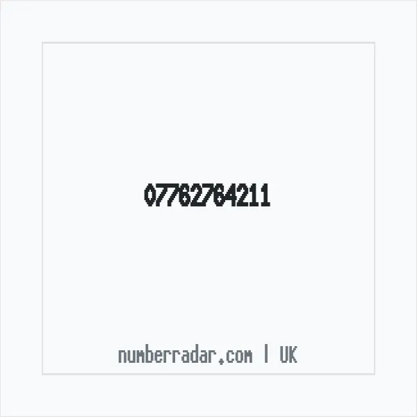 Reverse number check for +44 7762 764211 — who called me?