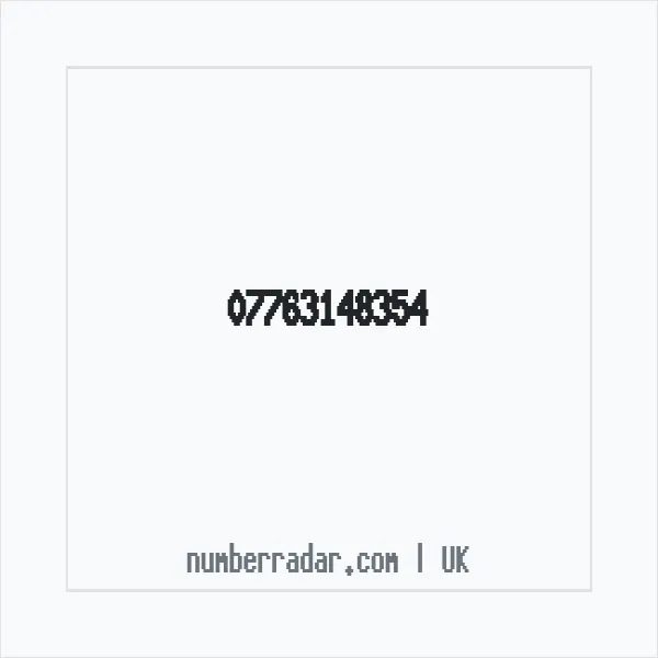 Reverse number check for +44 7763 148354 — who called me?