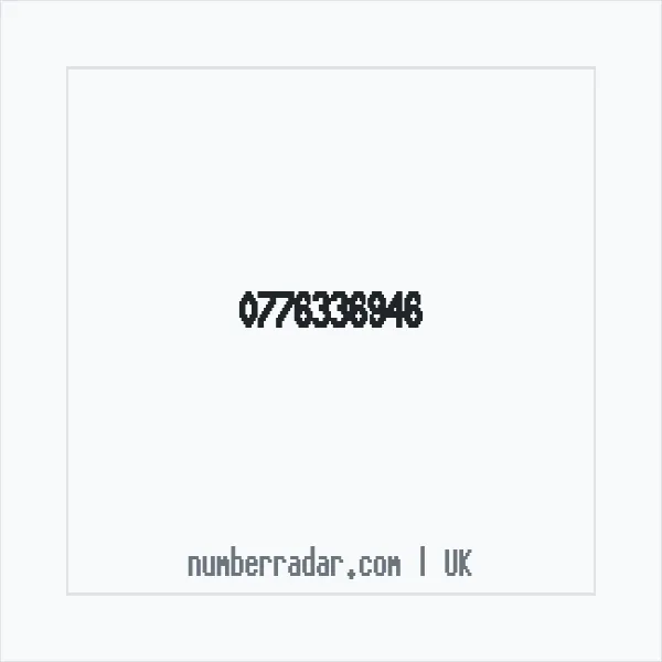 Reverse number check for +44 776336946 — who called me?