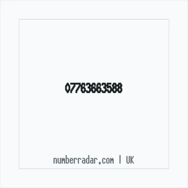 Reverse number check for +44 7763 663588 — who called me?