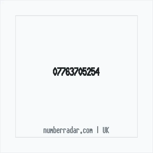 Reverse number check for +44 7763 705254 — who called me?