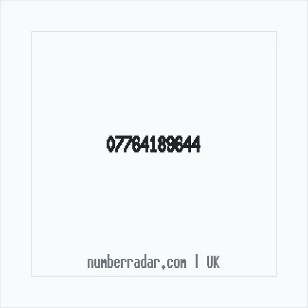 Reverse number check for +44 7764 189644 — who called me?