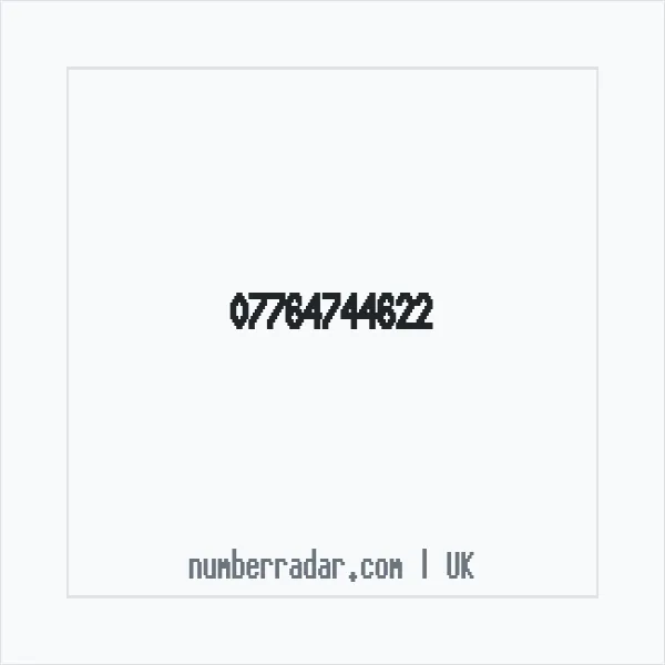 Reverse number check for +44 7764 744622 — who called me?