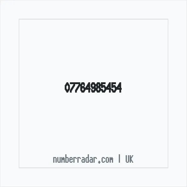 Reverse number check for +44 7764 985454 — who called me?