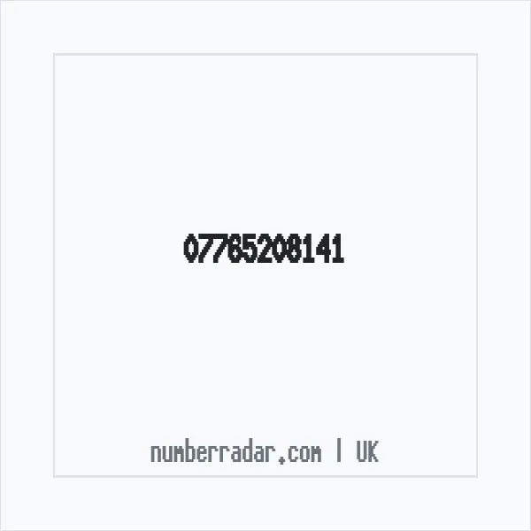 Reverse number check for +44 7765 208141 — who called me?