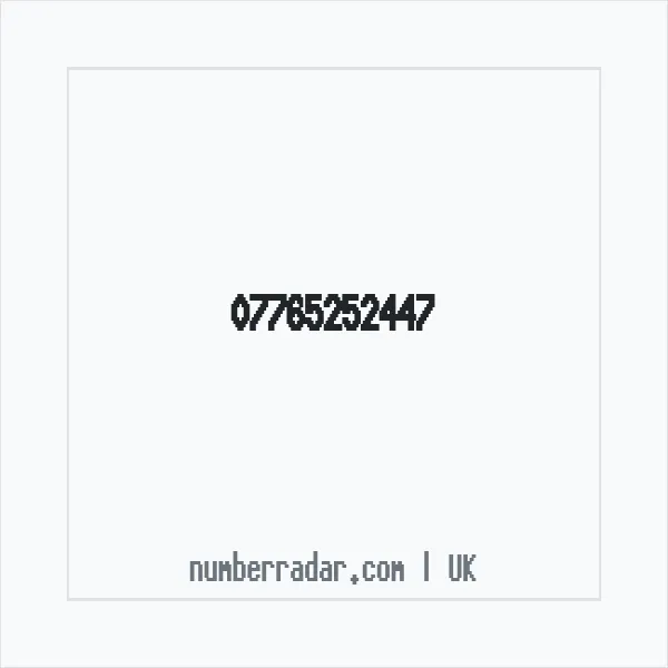 Reverse number check for +44 7765 252447 — who called me?