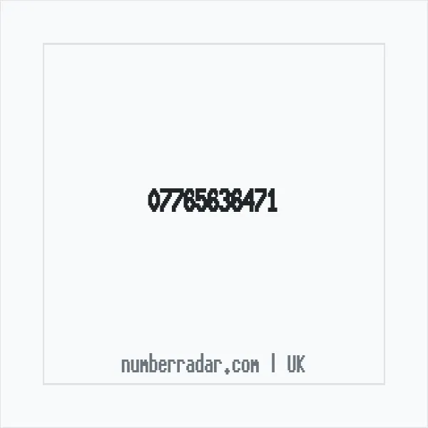 Reverse number check for +44 7765 636471 — who called me?