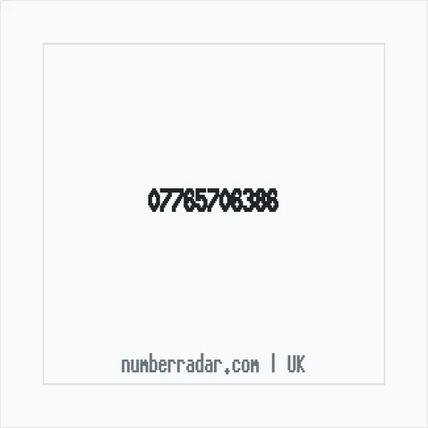 Reverse number check for +44 7765 706386 — who called me?