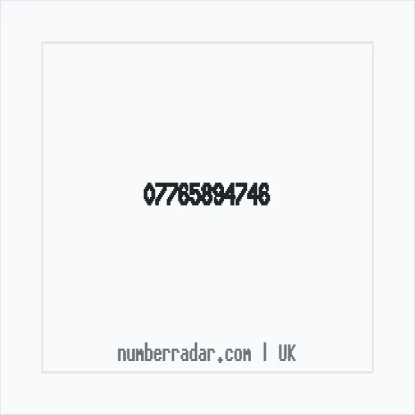 Reverse number check for +44 7765 894746 — who called me?