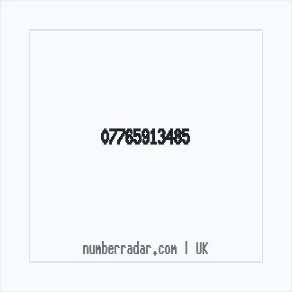 Reverse number check for +44 7765 913485 — who called me?