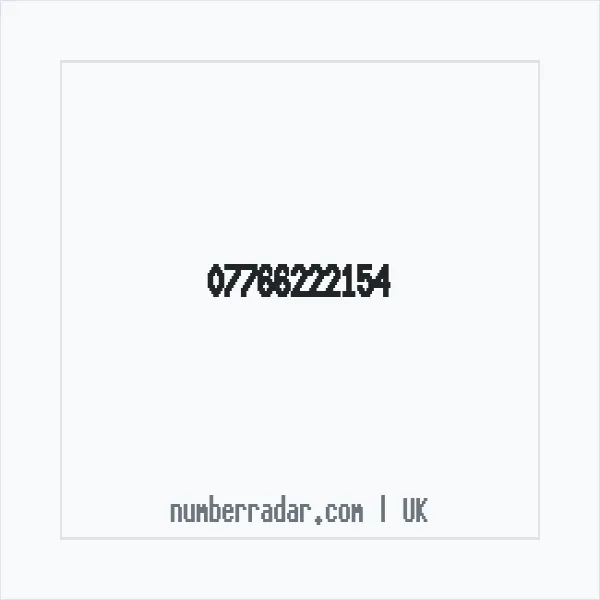 Reverse number check for +44 7766 222154 — who called me?