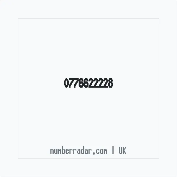 Reverse number check for +44 776622228 — who called me?