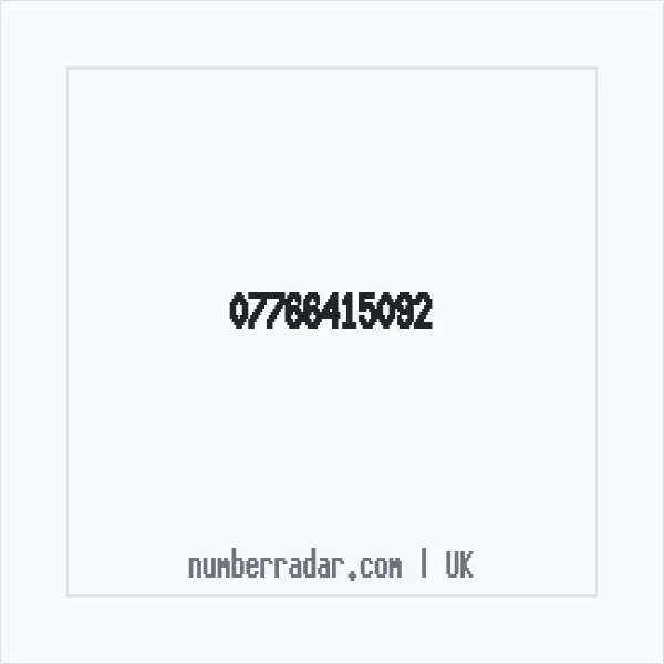 Reverse number check for +44 7766 415092 — who called me?