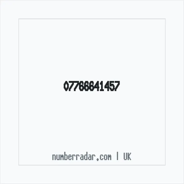 Reverse number check for +44 7766 641457 — who called me?