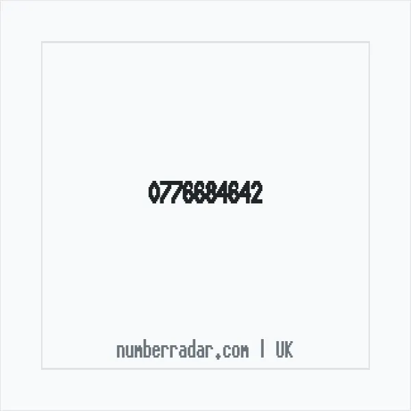 Reverse number check for +44 776684642 — who called me?