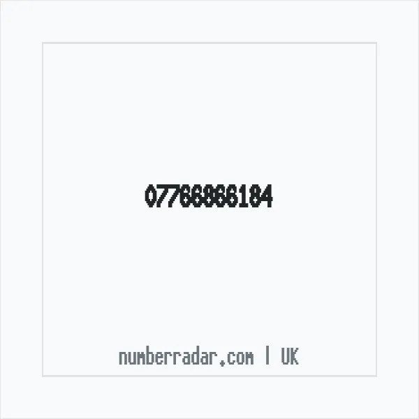 Reverse number check for +44 7766 866184 — who called me?