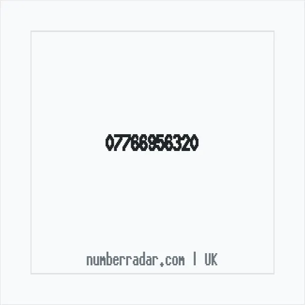 Reverse number check for +44 7766 956320 — who called me?