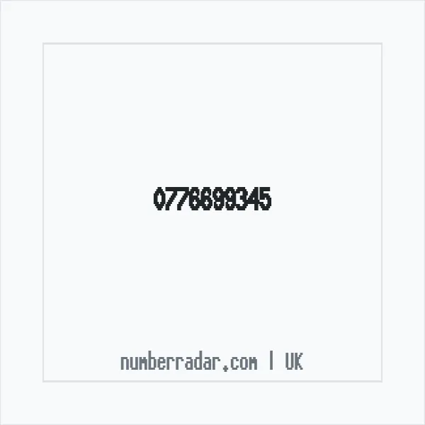 Reverse number check for +44 776699345 — who called me?