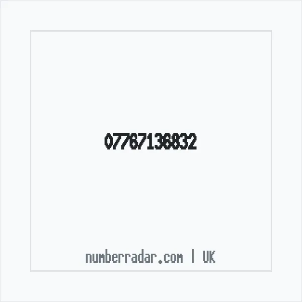 Reverse number check for +44 7767 136832 — who called me?
