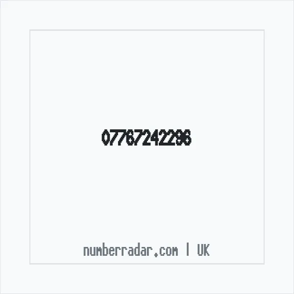 Reverse number check for +44 7767 242296 — who called me?