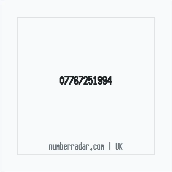 Reverse number check for +44 7767 251994 — who called me?