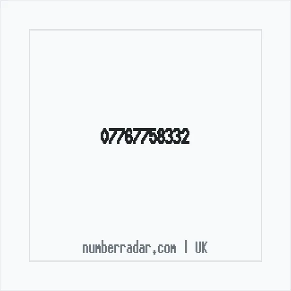 Reverse number check for +44 7767 758332 — who called me?