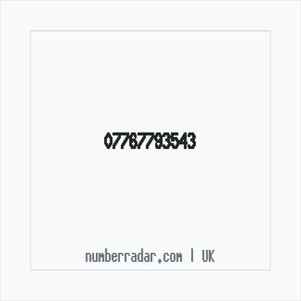 Reverse number check for +44 7767 793543 — who called me?