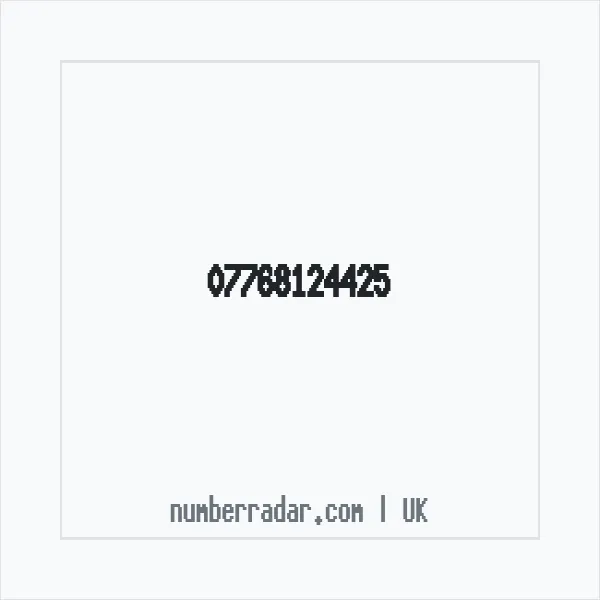 Reverse number check for +44 7768 124425 — who called me?