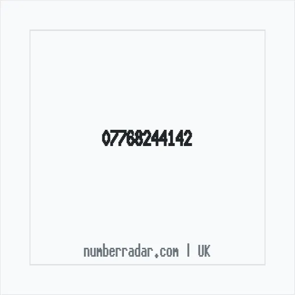 Reverse number check for +44 7768 244142 — who called me?