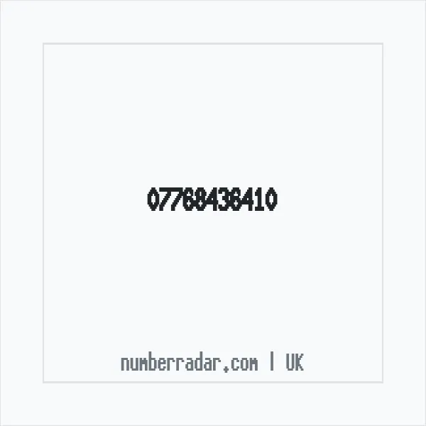 Reverse number check for +44 7768 436410 — who called me?